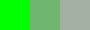 Klargrön, mjukt grön och grågrön färgruta