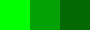 Ljusgrön, grön och mörkgrön färgruta
