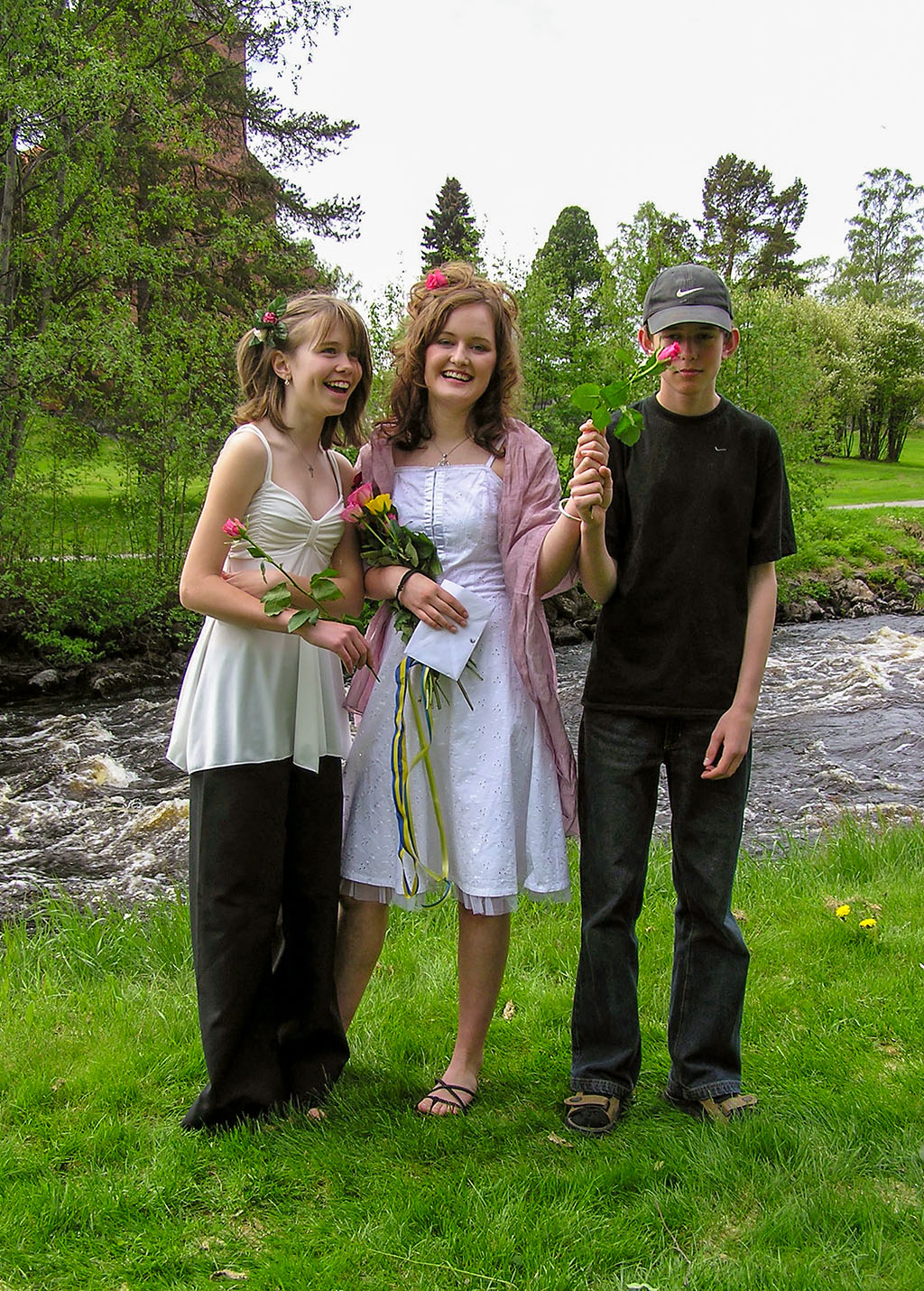 Daniela, Johanna och Jonathan