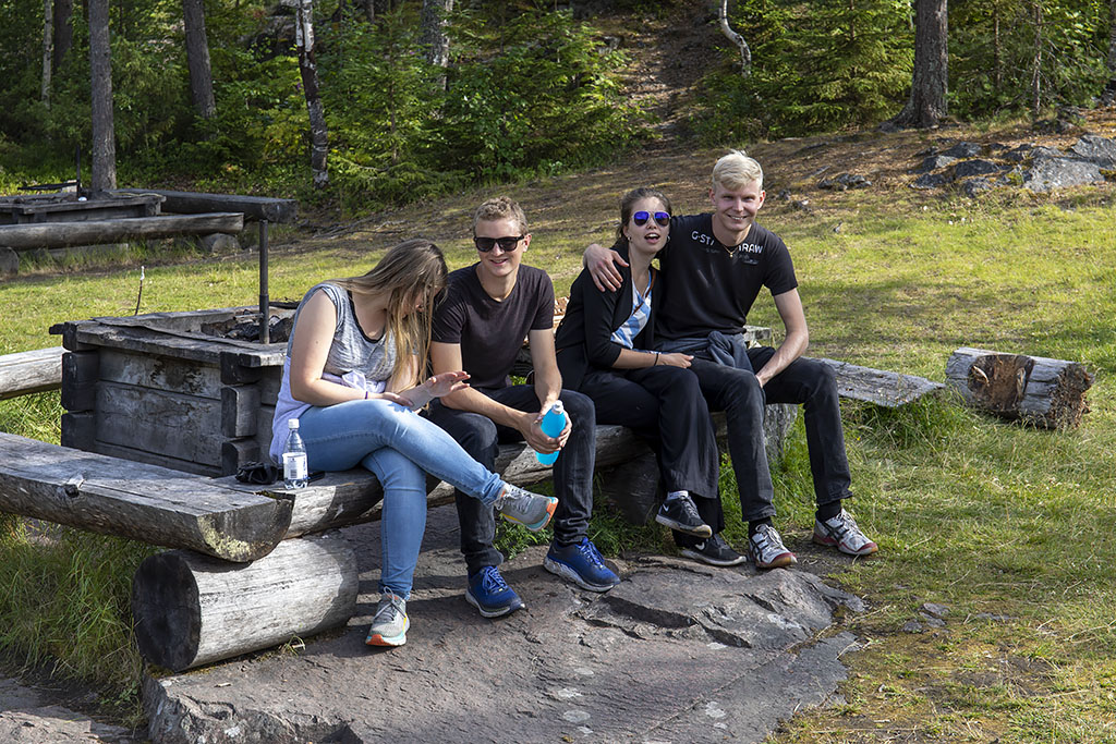 Stina, Mattias, Daniela och Josef