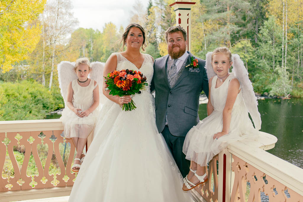 Erica & Joel med brudnäbbar