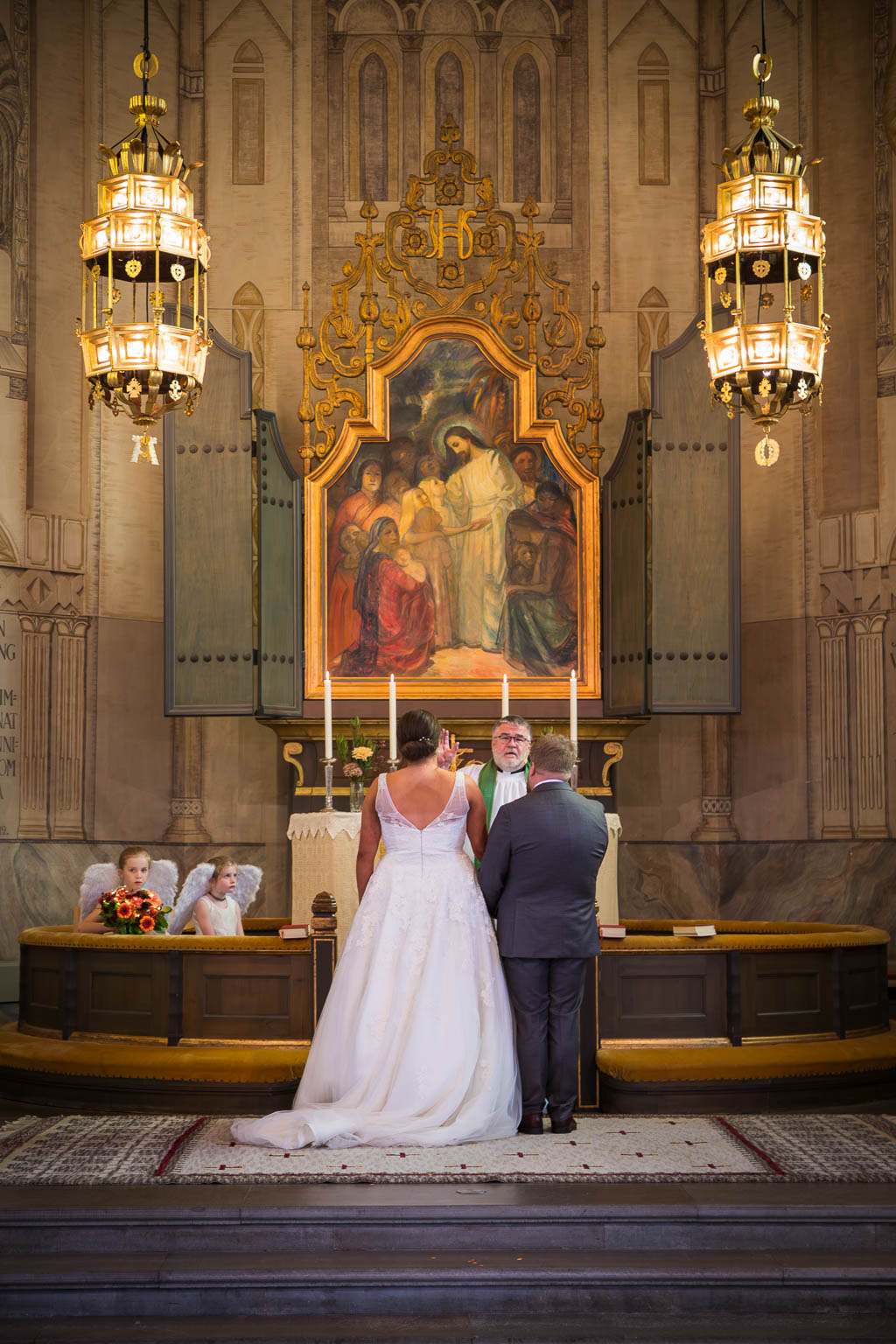 Erica & Joel i kyrkan