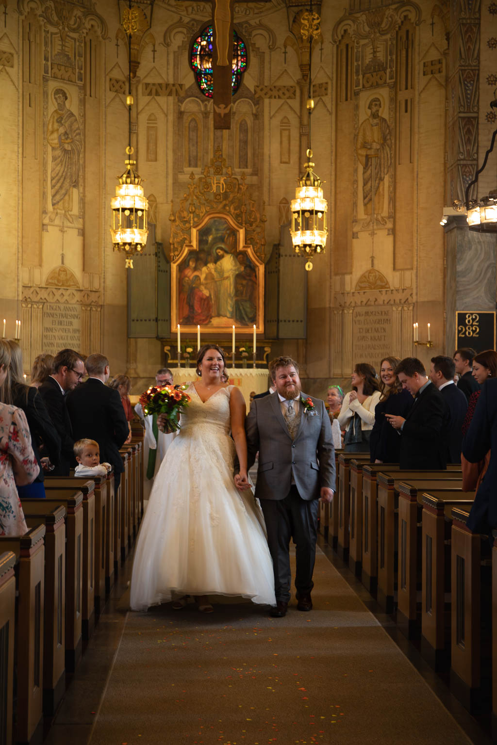 Erica & Joel i kyrkan