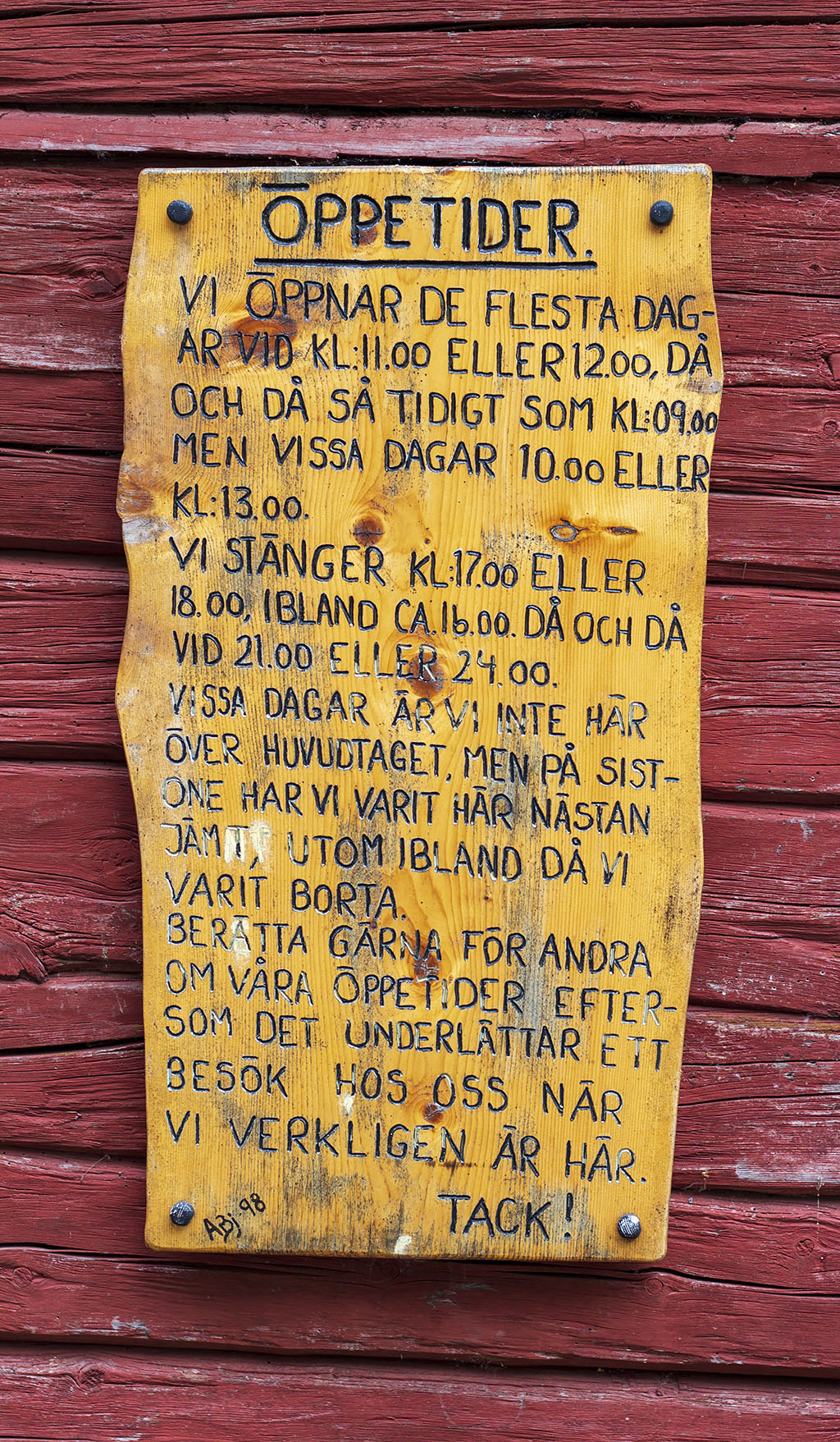 Öppettider