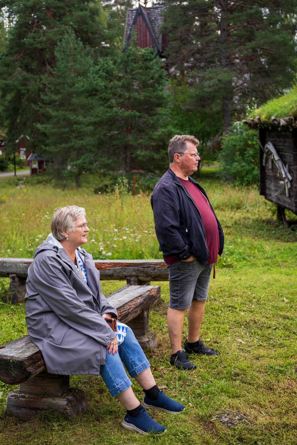 Carola och Joakim på Gammplatsen