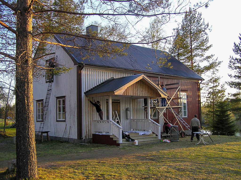 Målning av byagården