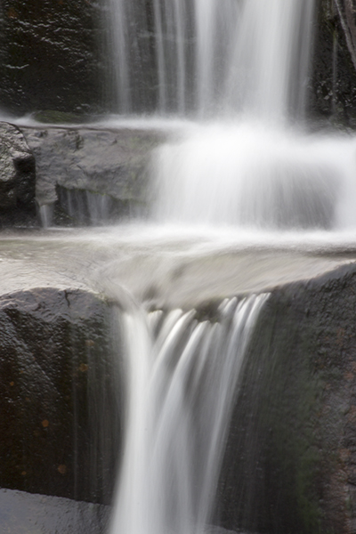Gråfilter ger möjlighet till längre slutartid, vilket gör att vattenfallet ser mjukare ut