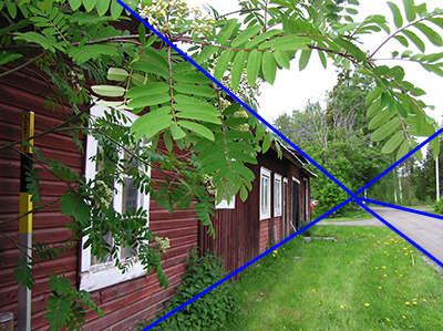 Centralperspektiv innebär att (tänkta) linjer möts i en punkt
