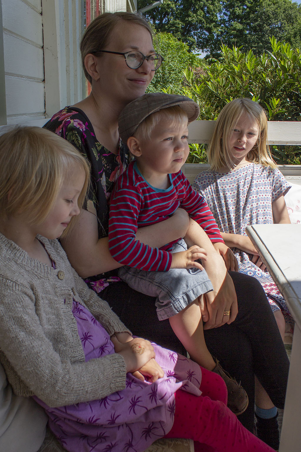Nanny, Anna, Bror och Agnes