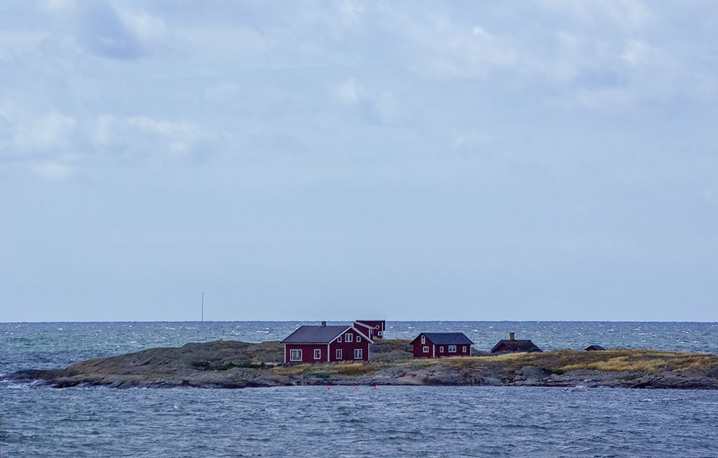 Ö med stugor